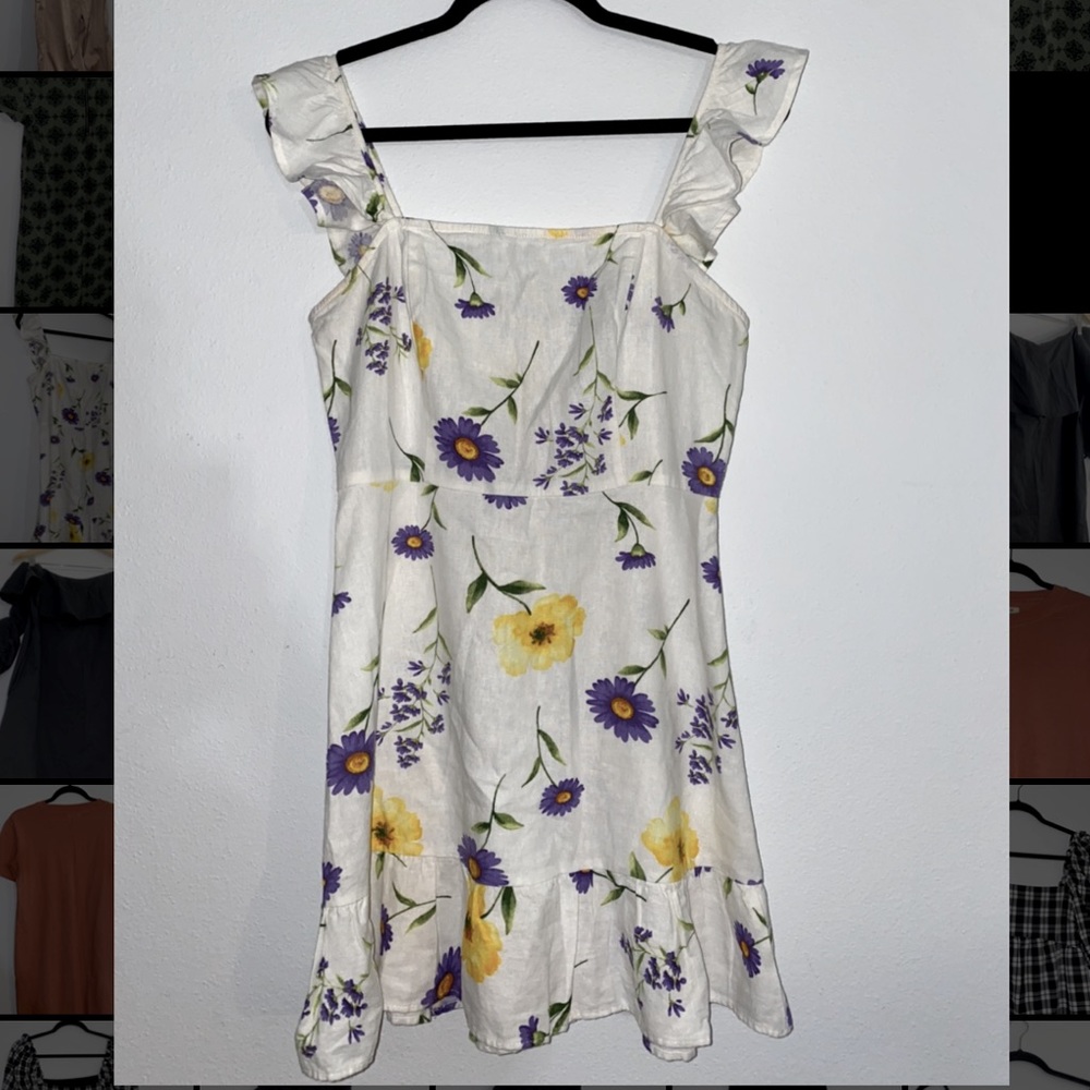 White Floral Dress